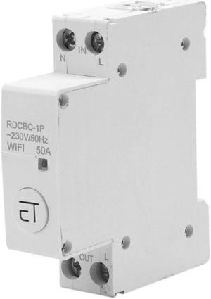 RDCBC-1P Wifi Circuit Breaker Remote Controlled By Ewelink Voice Control Compatible With Alexa And Google Home