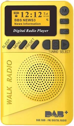 DAB Digital FM Radio Portable DAB/DAB+/FM Digital Radio Receiver Demodulator With 1.5 Inch LCD Screen 1000Mah