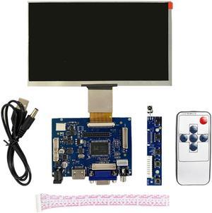 7 Inch 1024X600 IPS LCD Display With Remote Control AV+VGA+HDMI-Compatible DIY Kit Monitor For Raspberry Pi 2/3 Model