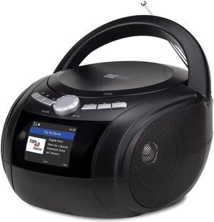 Portable Stereo CD Boombox Internet Radio FM Radio CD Player with USB Playback, Bluetooth Playback, Aux Input US Plug