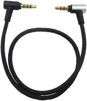 3.5mm TRS to TRRS Microphone Cable Coiled Right Angle Mic Cord Smartphone Tablets for Rode SC7 Videomicro GO Wireless GO