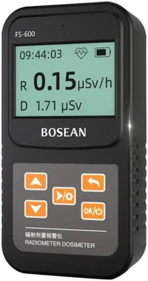 FS-600 Geiger Counter Nuclear Radiation Detector X-ray Beta-ray Gamma-ray Detector Handheld Counter Emission Dosimeter