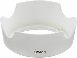 EW-63C White Replacement Lens Hood for Canon EF-S 18-55mm F/3.5-5.6 IS STM