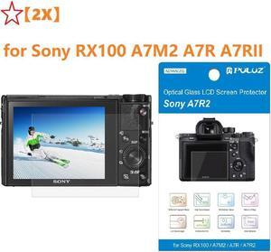 2pcs HD Tempered Glass Screen Protector Film for Sony RX100 A7M2 A7R A7RII