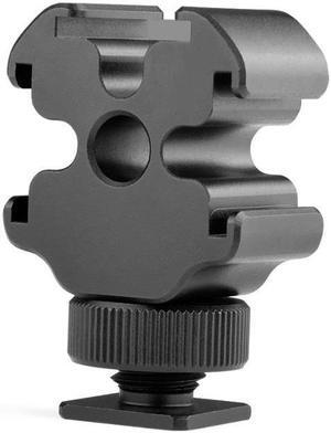 Triple Cold Shoe Mount Extension Bracket 3 Cold Shoe Stand Mount Extension Bracket for Tripod/camera/video Light/microphone