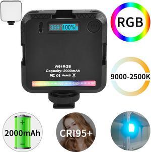 W64 RGB Photographic Lighting Mini Rgb Led Video Light Atmosphere Lamp Fill Light Lamp Cri95+ 2500K-9000K 20 Lighting