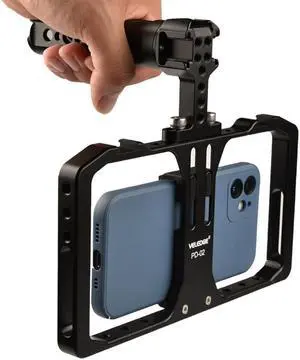 Smartphone Video Rig Clip Handheld Stabilizer Holder Vlog Film Video Filmmaking