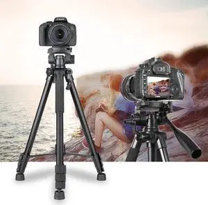 VT-860S 4 Sections Professional Tripod Stand Foldable Desktop Tripod for Slr Mirrorless Camera