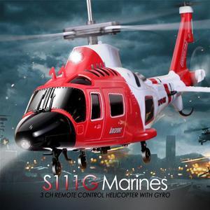 Syma S111G 3.5Ch IR Control Indoor Mini RC Helicopter Toys Drone with Gyro Gift