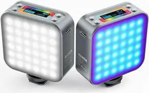 Mamen LED-D01 Dual Side RGB LED Video Fill Light Full Color Panel Lamp Live Vlog