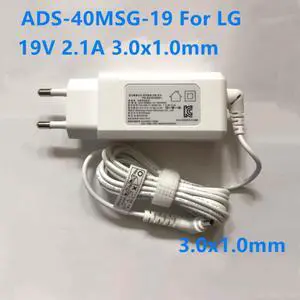 ADS-40MSG-19 19040GPK 19V 2.1A 40W 3.0X1.0mm WA-40G19FS AC Adapter For LG GRAM 14Z950 15Z970 Laptop Power Supply Charger