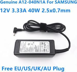 12V 3.33A 40W A12-040N1A AA-PA2N40W ADP-40MH AB AC Power Adapter For SAMSUNG XE700T1C XE500T1C Series Laptop Charger
