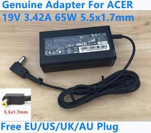 19V 3.42A 65W 5.5x1.7mm PA-1650-86 ADP-65VH F AC Adapter For ACER ASPIRE Travelmate 5742G 4750 TM4750 Laptop Charger