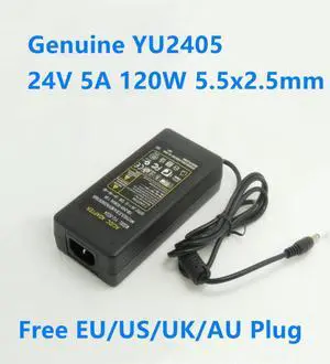 24V 5A 120W 5.5x2.5mm YU2405 YU5024 AC Adapter Power Supply For LED Strip Led Lamp Lighting Laptop Monitor Charger