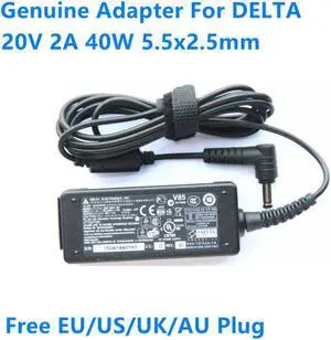 20V 2A 40W 5.5x2.5mm DELTA ADP-40PH BD ADP-40MH BD AC Power Adapter For Lenovo IdeaPad S9 S10 Series Netbook Charger