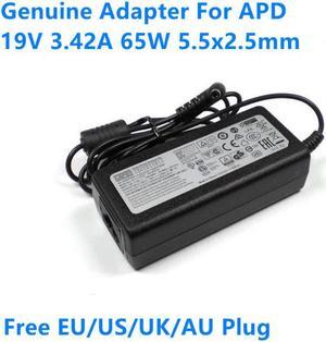 19V 3.42A 65W 5.5x2.5mm DA-65C19 DA-65A19 AC Adapter For APD Laptop Power Supply Charger