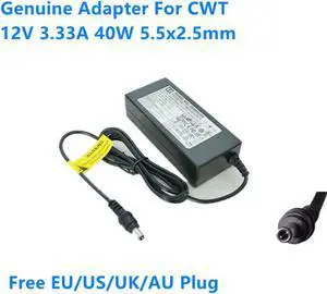 12V 3.33A 40W 5.5x2.5mm KPL-040F-VI KPL-040F AC Adapter For CWT Power Supply Charger