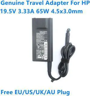19.5V 3.33A 65W 4.5x3.0mm HSTNN-DA14 Power Supply Travel AC Adapter For HP 693716-001 Laptop Charger