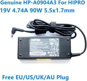 Laptop Charger For ACER 19V 4.74A 90W V5-561G 4741G R7-571G 5532 HIPRO HP-A0904A3 Power Supply AC Adapter PA-1900-34