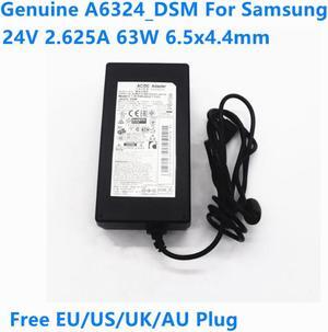 24V 2.625A 63W A6324_DSM AC Power Supply Adapter For Samsung HW-J450 HW-H7501 HW-H751 HW-K550/ZC SOUNDBAR Power Charger