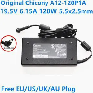 Chicony 19.5V 6.15A 120W A12-120P1A AC Power Supply Adapter for MSI GE60 GE72 GP60 GP70 PE62 GL62 GF63 Laptop Charger