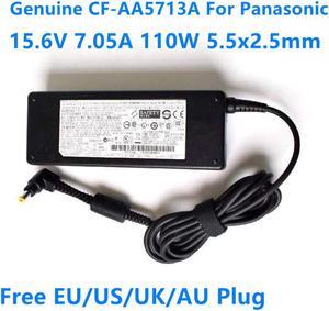 15.6V 7.05A 110W 5.5x2.5mm CF-AA5713A J1 M3 AC Adapter For Panasonic CF-29 CF-31 CF-52 CF-53 CF-54 Power Supply Charger