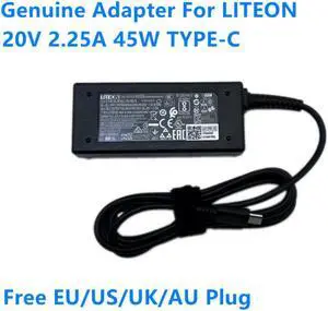20V 2.25A 45W Type-C LITEON PA-1450-78 AC Adapter For 5V/9V/15V 3A 45W Laptop Charger Power Supply