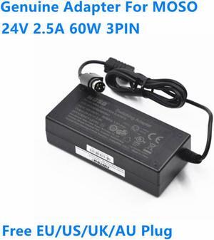 MOSO MSA-Z2500IS24.0-60W-Q 24V 2.5A 60W 3PIN 963GE020000041 AC Switching Adapter For Printer Power Supply Charger