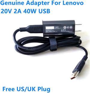 20V 2A 40W USB ADL40WDA ADL40WCA ADL40WLA AC Power Adapter For Lenovo YOGA 3 11 PRO-1370 5Y71 700s-14isk Laptop Charger