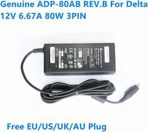 12V 6.67A 80W 3PIN Delta ADP-80AB REV.B IC35-EPS12 61-20777-00 AC Adaptor For Medical Power Supply Charger