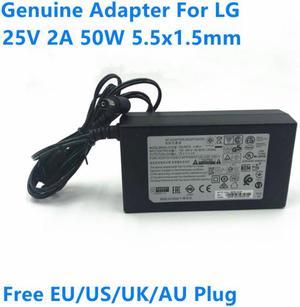 25V 2A 50W 5.5x1.5mm DA-50F25 Power Supply AC Adaptador For LG LAS855M NB5540 NB3730A HS8 SJ8 SOUND BAR Laptop Charger