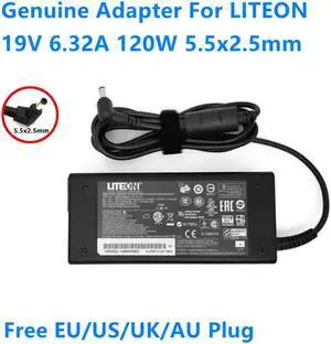 19V 6.32A 120W 5.5x2.5mm LITEON PA-1121-16 Power Supply AC Adapter For Laptop Charger 19V 6.32A 120W 5.5x2.5mm LITEON PA-1121-16 Power Supply AC Adapter For Laptop Charger