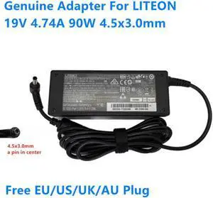 19V 4.74A 90W 4.5x3.0mm PA-1900-32 Power Supply AC Adapter For LITEON Laptop Charger