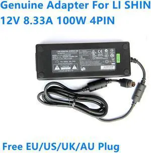 12V 8.33A 100W 4PIN Li Shin 0227B12100 AC Adapter For NAS QNAP TS-419P II NAS Delta ADP-100EB EA11003E Power Charger