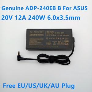 20V 12A 240W ADP-240EB B A20-240P1A Laptop Charger AC Adapter For ASUS ROG 15 RTX2080 G733QS UX582LR Power Supply