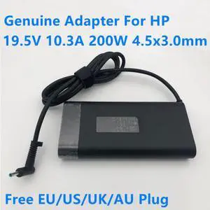TPN-DA10 19.5V 10.3A 200W TPN-CA23 A200A017P L00818-850 AC Adapter For HP 15-DC0009TX 1060 ZBOOK 17 G5 G4 Laptop Charger