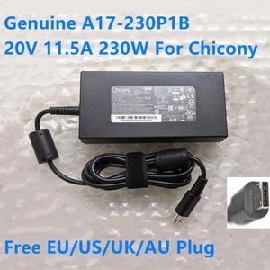 Chicony 20V 11.5A 230W A17-230P1B A230A037P AC Adapter For MSI GP76 GE76 GE66 RAIDER 10SGS-201ES Gaming Laptop Charger