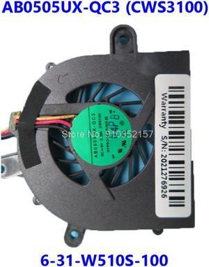 Laptop CPU FAN For CLEVO S3100 CWS3100 AB0505UX-QC3 (CWS3100) DC5V 6-31-W510S-100 6-23-AS310-011