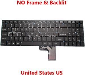 Laptop US Backlit Keyboard For ENZ For Gamebook K36 X36 N36 DK348A-B US 343480007 YX-K2010 English US NO Frame & Backlit