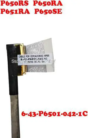 Laptop 30PIN EDP LCD EDP Cable For CLEVO P650 P650RS P650RA P651RA P650SE 6-43-P6501-042-1C 6-43-N1501-012-N NP655 T5