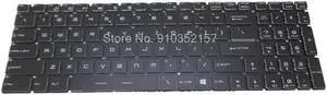 Laptop Backlit MS-17EK Keyboard For MSI Alpha 17 Alpha 17 A4DEK / Alpha 17 A4DEK-006 / Alpha 17 A4DE 17.3' English US Black
