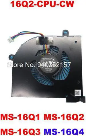 CPU Fan For MSI GS65 Stealth Thin 8RE 8RF P65 16Q2-CPU-CW MS-16Q1 MS-16Q2 MS-16Q3 MS-16Q4 GS65 8SE 8SF 8SG 9SD 9SE 9SF 9SG