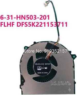 4PIN CPU FAN For CLEVO NH50 NH50ED 6-31-HN503-201 FLHF DFS5K221153711 NH50RD NH57ED NH57RD DC5V 0.5A