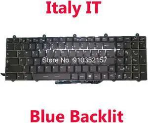 Italy IT Backlit Keyboard For MSI GT60 GT70 V139922DK1 IT S1N-3EIT2R1-SA0 GE60-2PC 2PE 2PF 2PG 2QD MS-16GF Blue Backlit