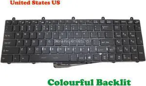 RGB Backlit Keyboard For MSI GT60 GT70 GE60 2PC 2PE 2PF 2PG 2QD MS-16GF US English Colourful Backlit