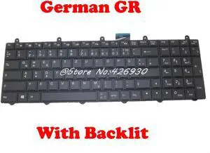 Backlit Keyboard For CLEVO P157SM P170SM P370SM3 P375SM V132150BK1 6-80-P2700-071-3 V132150BK3 6-80-P2700-070-3 German GR