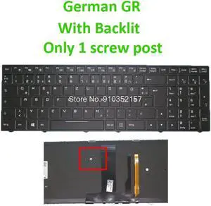 Backlit Keyboard For Gigabyte Sabre 15 Sabre 15 GTX1050 15 GTX1050TI Sabre 15 W8 G8 K8 15-G 15-K Sabre 17 German GR Black Frame
