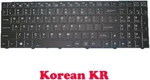 Laptop NO Backlit Keyboard For CLEVO N15Z3 PB70 PB71 PB50 PB51 CVM18H93K09430 6-80-N15Z0-11A-1 Korean KR With Black Frame