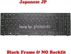 Japanese JP No Backlit Paper Keyboard For CLEVO NP50D5 NP50DB NP50DE Black Frame