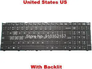 Laptop No Backlit Paper Keyboard For Gateway GGNC71719 GGNC71719-BK 17.3' United States US No Frame